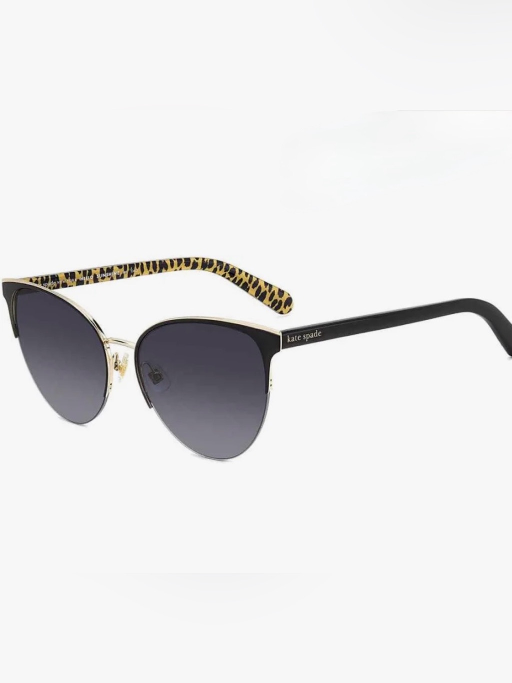 Kate Spade Izara/G/S Women's Animal Print Sunglasses W/Branded Case/Cloth Nwot